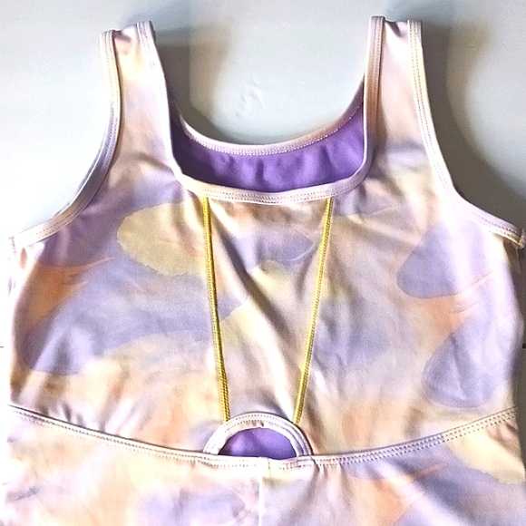 CAT&JACK Multi-Colored Pull-On Biketard Keyhole Cut-Out Back Size XL 14 - Picture 4 of 12